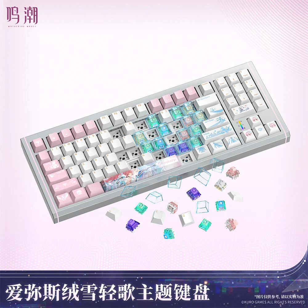 【 Pre order 】Aemeath Snowfluff Whispers Themed Keyboard - Image 5