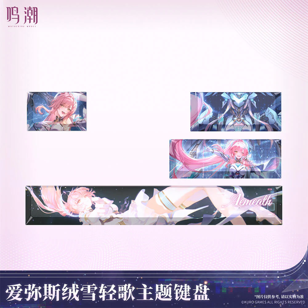 【 Pre order 】Aemeath Snowfluff Whispers Themed Keyboard - Image 6