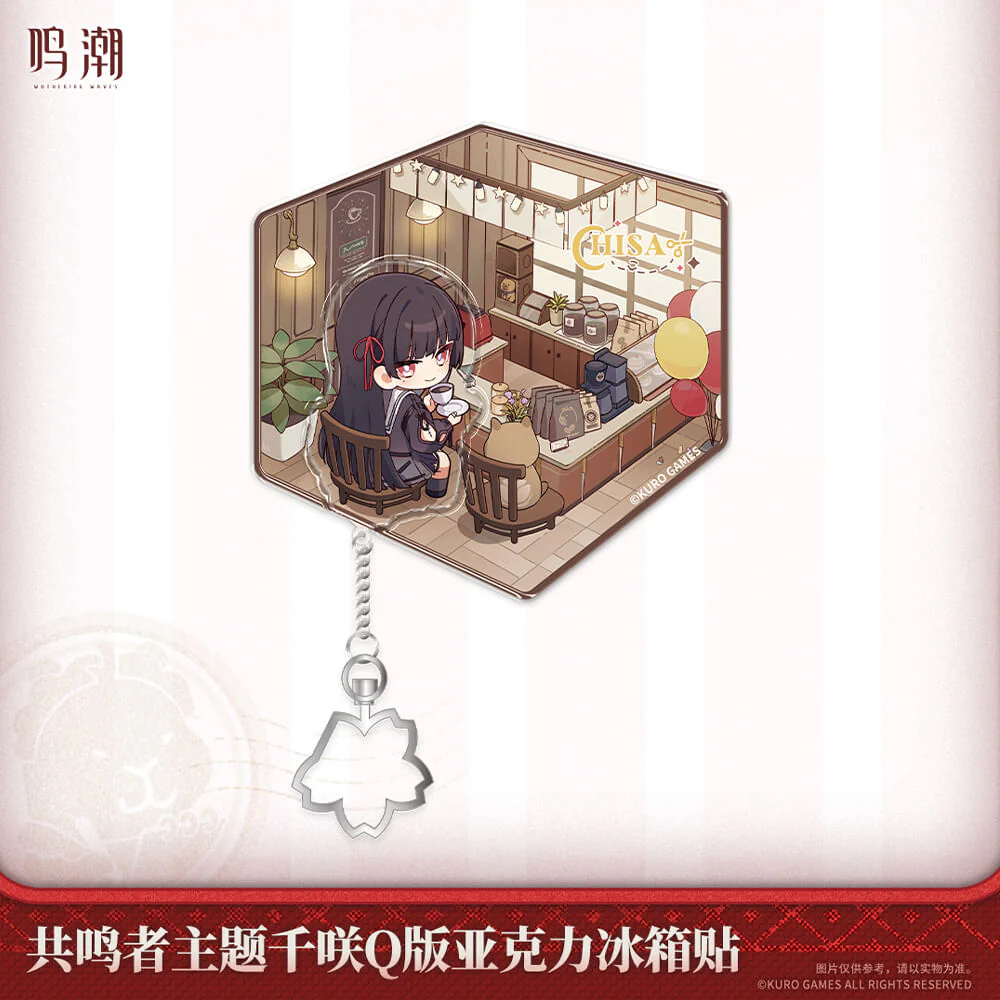 【 Pre order 】Resonator Themed Chibi Chisa Acrylic Fridge Magnet - Image 3