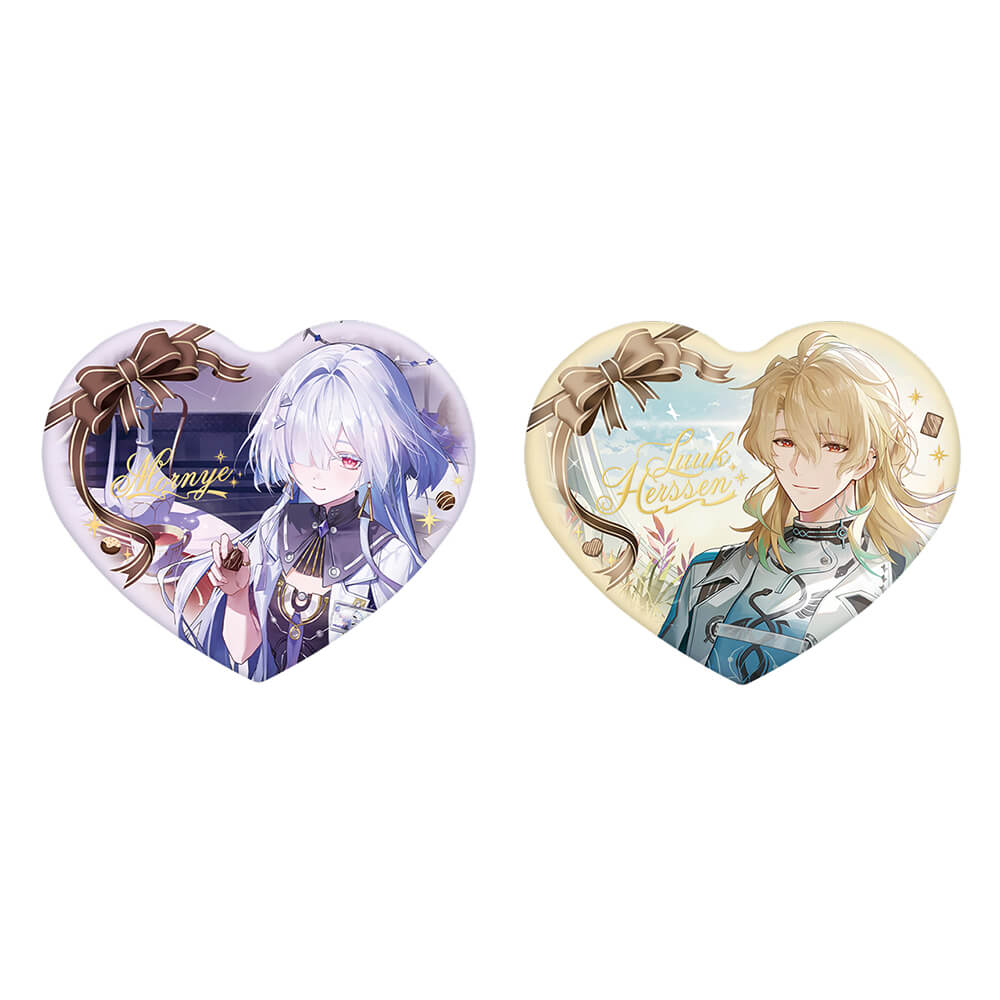 【 Pre order 】When Two Hearts Collide Heart-Shaped Badge - Image 4